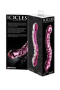 Pipedream - Icicles - No. 55 - Double Ended Textured Glass Dildo - Pink - Stag Shop