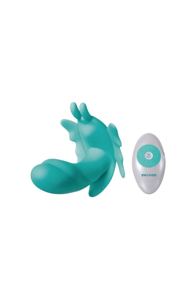 Evolved - The Butterfly Effect Vibrator - Teal - Stag Shop
