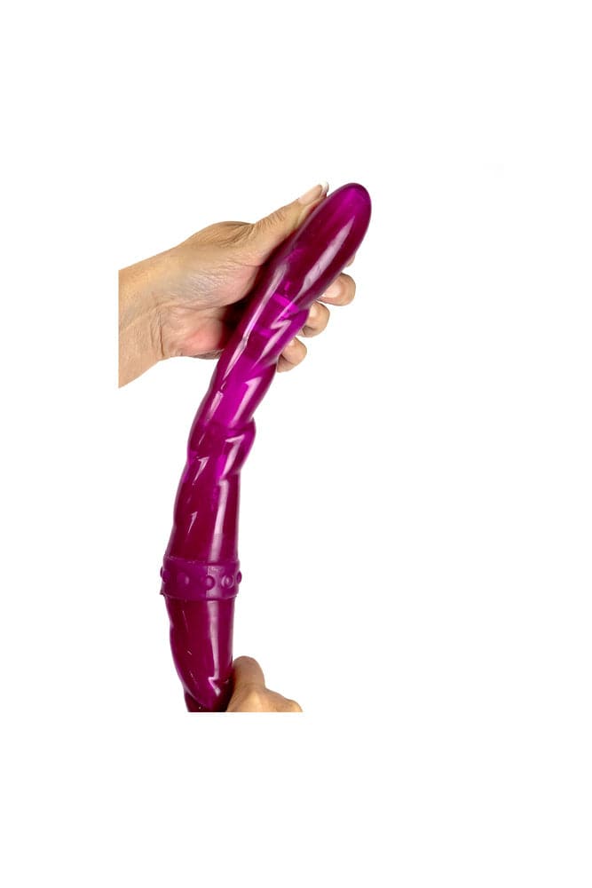 Adam & Eve - Connect 2 Vibrating Double-Ended Dildo - Purple - Stag Shop