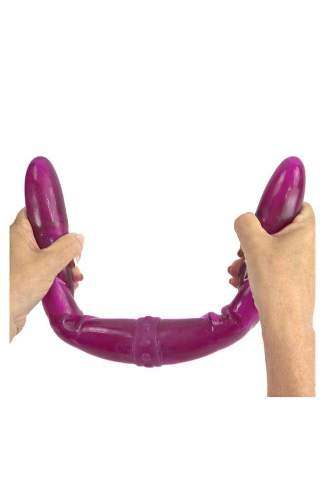Adam & Eve - Connect 2 Vibrating Double-Ended Dildo - Purple - Stag Shop