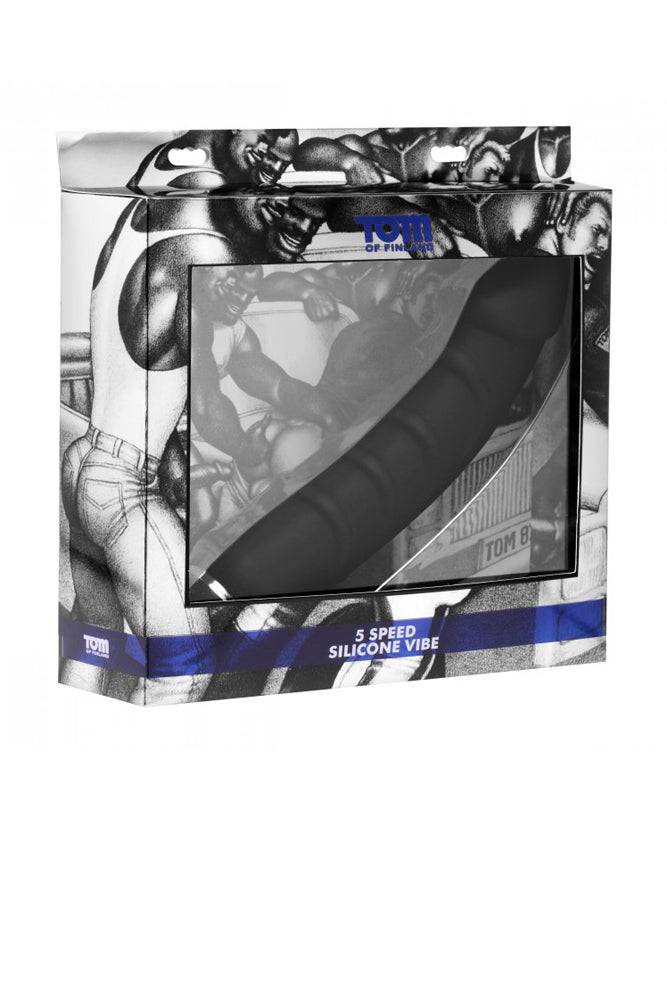 XR Brands - Tom of Finland - 5 Speed Silicone P-Spot Vibe - 9.5 Inch - Stag Shop