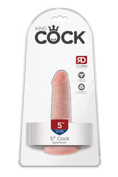 Pipedream - King Cock - Ultra Realistic Dildo - 5 inch - Light - Stag Shop