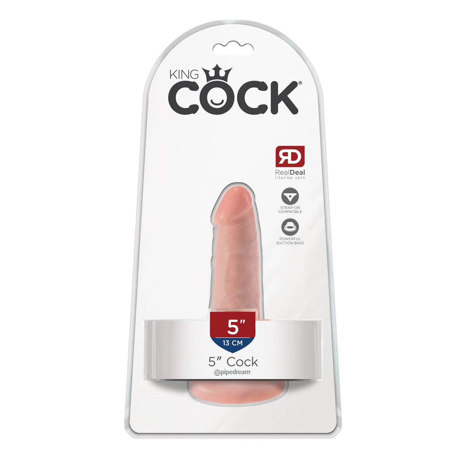 Pipedream - King Cock - Ultra Realistic Dildo - 5 inch - Light - Stag Shop