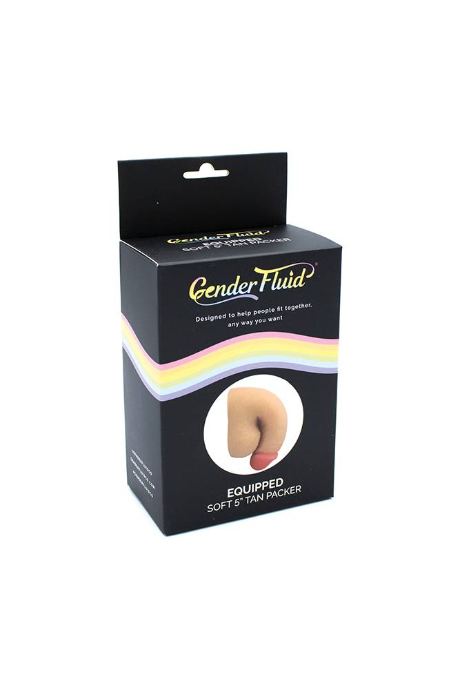 Shibari - Gender Fluid - Equipped Soft 5 Inch Packer - Assorted Colours - Stag Shop