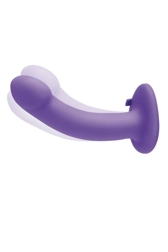 Electric Eel - Pegasus - 6 Inch Curved Vibrating Realistic Peg With Harness - Purple - Stag Shop