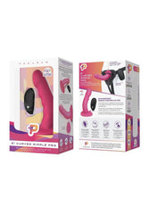 Electric Eel - Pegasus - 6 Inch Curved Vibrating Ripple Peg With Harness - Pink - Stag Shop