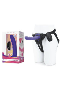 Thumbnail for Electric Eel - Pegasus - 6 Inch Curved Vibrating Waved Peg With Harness - Purple - Stag Shop