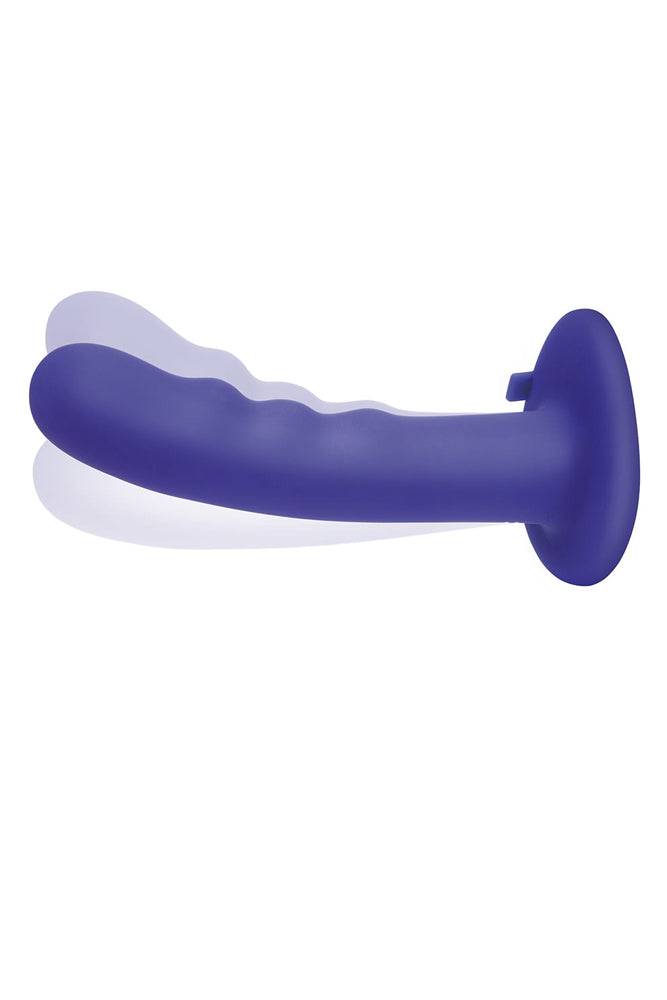 Electric Eel - Pegasus - 6 Inch Curved Vibrating Waved Peg With Harness - Purple - Stag Shop