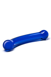 Gläs - 6-inch Curved Glass Dildo - Blue - Stag Shop