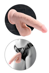 Pipedream - King Cock Plus - 6-inch Triple Density Dildo With Swinging Balls - Stag Shop