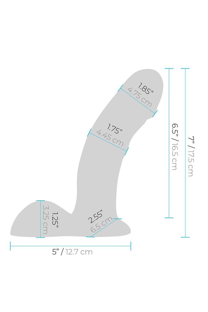 Electric Eel - Pegasus - 6.5 Inch Vibrating Realistic Dildo With Balls & Harness - Stag Shop