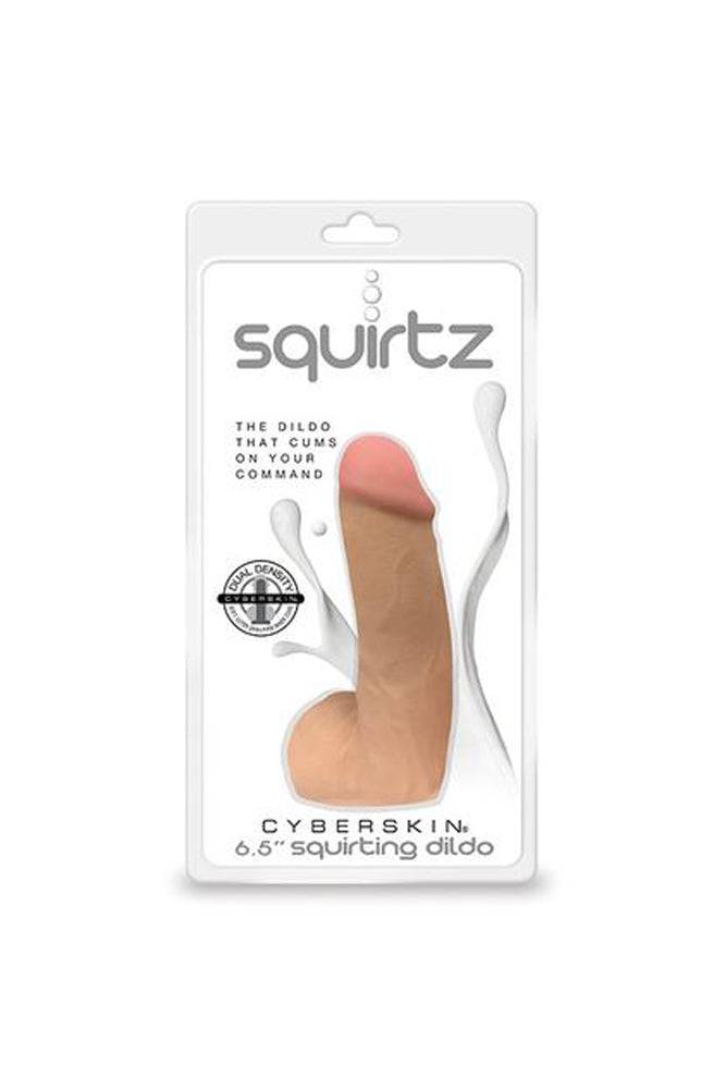 Topco - Squirtz - 6.5 Inch Squirting Dildo - White - Stag Shop