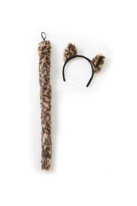 Thumbnail for Forum Novelties - Cougar Tail and Ear Set - Animal Print - Stag Shop