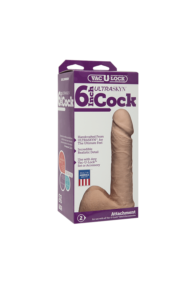 Vac-U-Lock by Doc Johnson - 6 Inch Ultraskyn Cock - Stag Shop