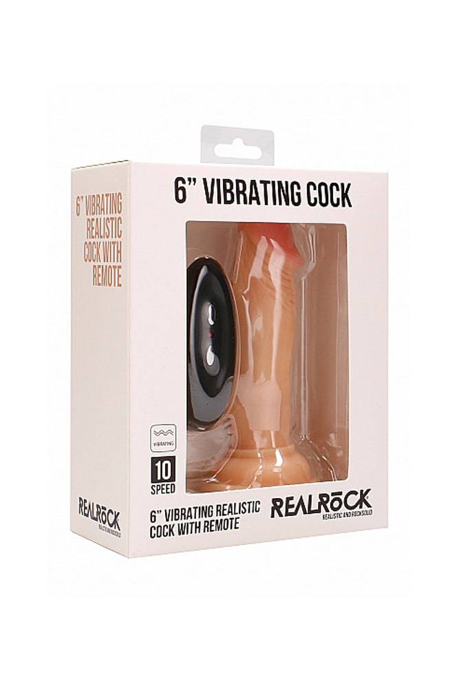 Shots Toys - Real Rock - 6 Inch Vibrating Cock & Remote - Stag Shop