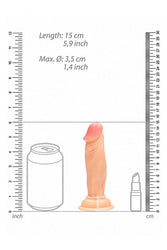 Shots Toys - Real Rock - 6 Inch Vibrating Cock & Remote - Stag Shop