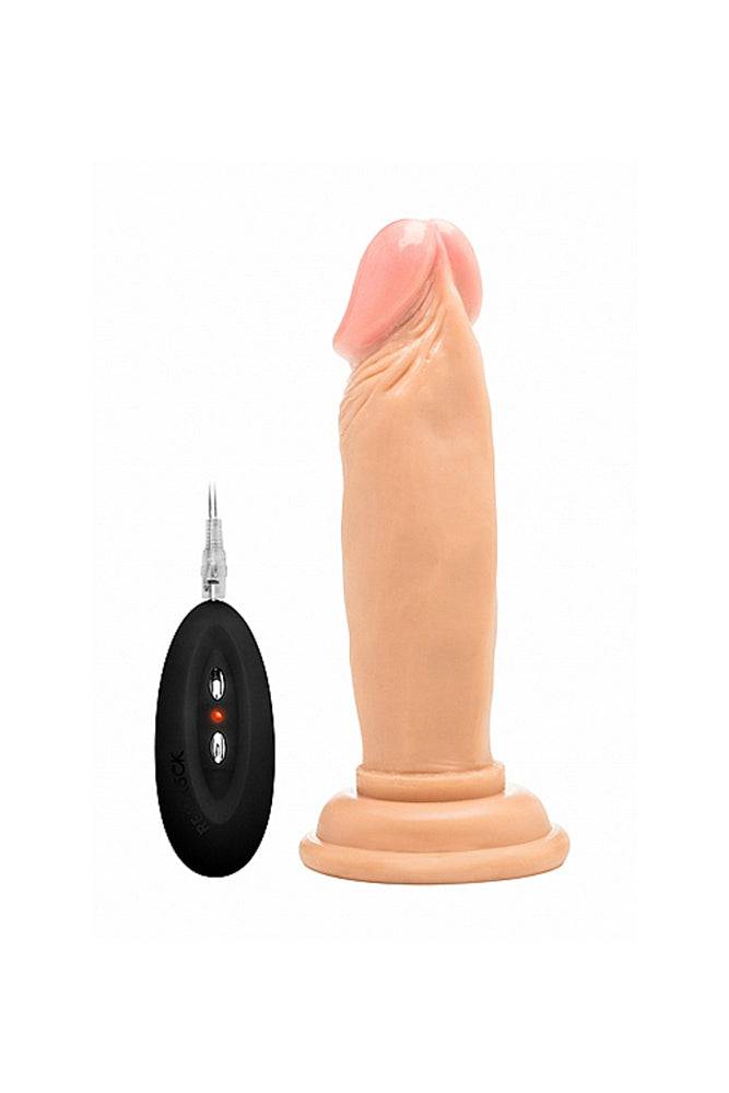 Shots Toys - Real Rock - 6 Inch Vibrating Cock & Remote - Stag Shop