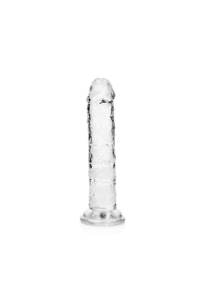 Shots Toys - Real Rock - 6" Realistic Dildo with Suction Cup - Clear - Stag Shop