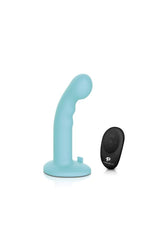 Electric Eel - Pegasus - 6 Inch Curved Vibrating Ripple Peg With Harness - Turquoise - Stag Shop