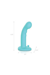 Thumbnail for Electric Eel - Pegasus - 6 Inch Curved Vibrating Ripple Peg With Harness - Turquoise - Stag Shop