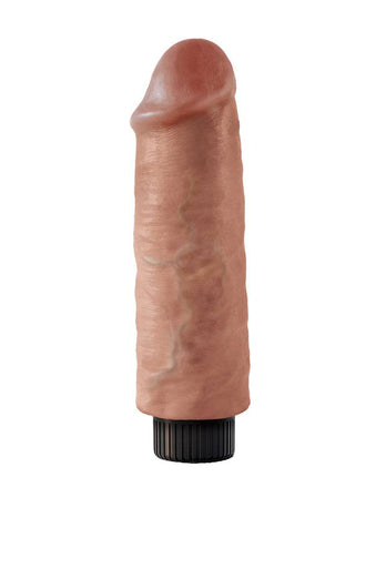 Pipedream - King Cock - Vibrating Realistic Cock - 6 inch - Tan - Stag Shop
