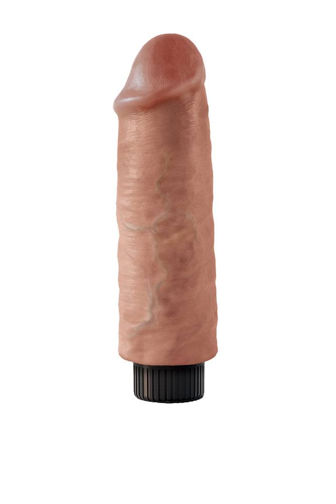 Pipedream - King Cock - Vibrating Realistic Cock - 6 inch - Tan - Stag Shop