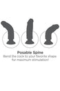 Pipedream - King Cock - Vibrating Realistic Cock - 8 inch - Brown - Stag Shop