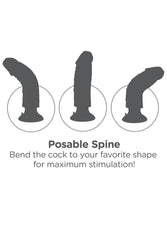 Pipedream - King Cock - Vibrating Realistic Cock - 7 inch - Beige - Stag Shop