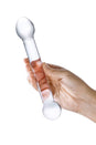Gläs - 7-inch Curved Glass Dildo - Clear - Stag Shop