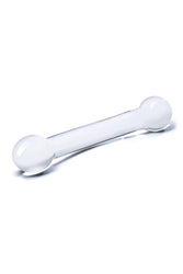 Gläs - 7-inch Curved Glass Dildo - Clear - Stag Shop