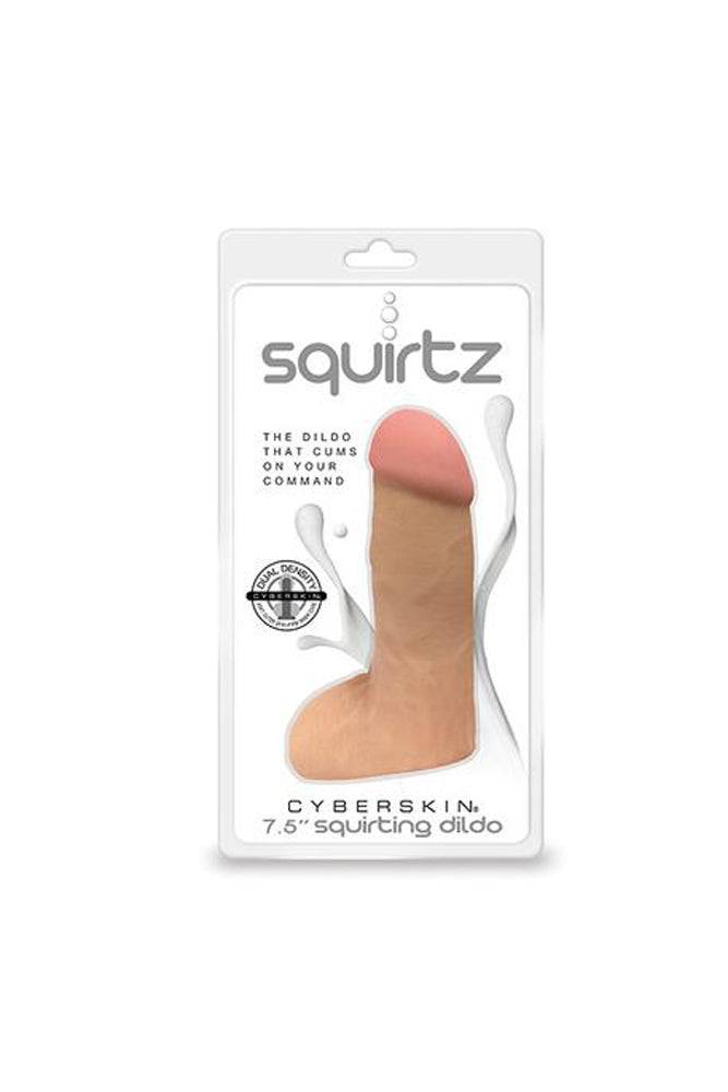 Topco - Squirtz - 7.5 Inch Squirting Dildo - White - Stag Shop