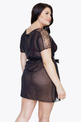 Coquette - 7067X - Robe - Black - OS/XL - Stag Shop