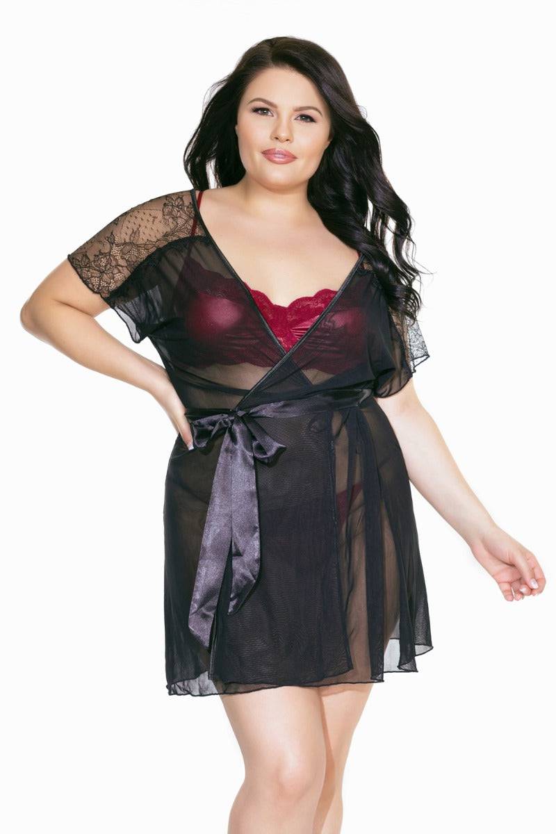 Coquette - 7067X - Robe - Black - OS/XL - Stag Shop