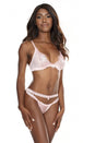 Coquette - 7078 - Bra And Panty - Rose Dust - OS - Stag Shop