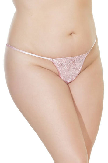 Coquette - 7080X - G-String - Rose Dust - OSXL - Stag Shop