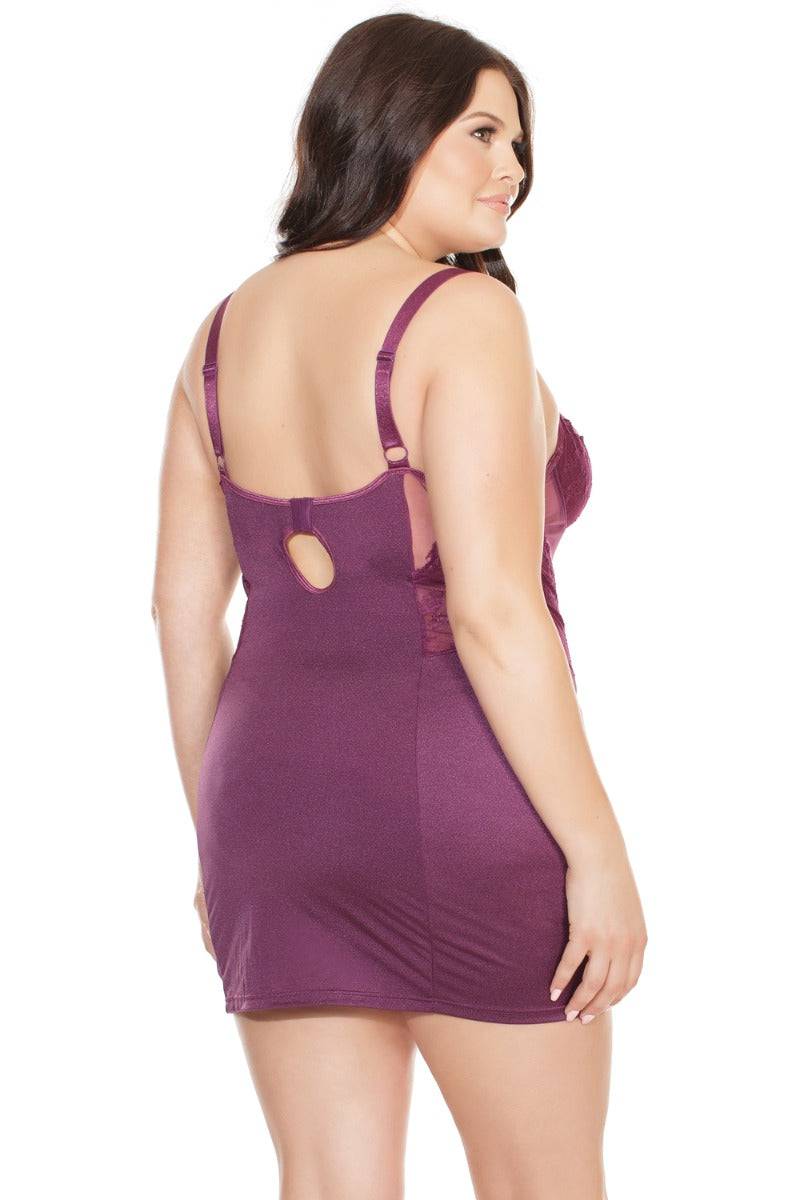 Coquette - 7125 - Chemise - Plum - Stag Shop