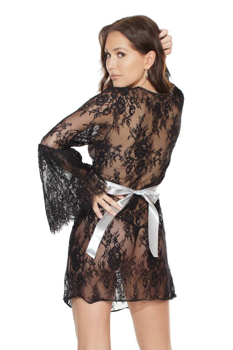 Coquette - 7131 - Chemise - Black/Silver - OS - Stag Shop