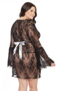 Coquette - 7131X - Chemise - Black/Silver - OS/XL - Stag Shop