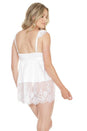Coquette - 7141 - Babydoll & G-string - White - OS - Stag Shop