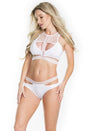 Coquette - 7210 - Bra & Panty Set - White - OS - Stag Shop
