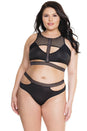 Coquette - 7210X - Bra & Panty Set - Black - OSXL - Stag Shop