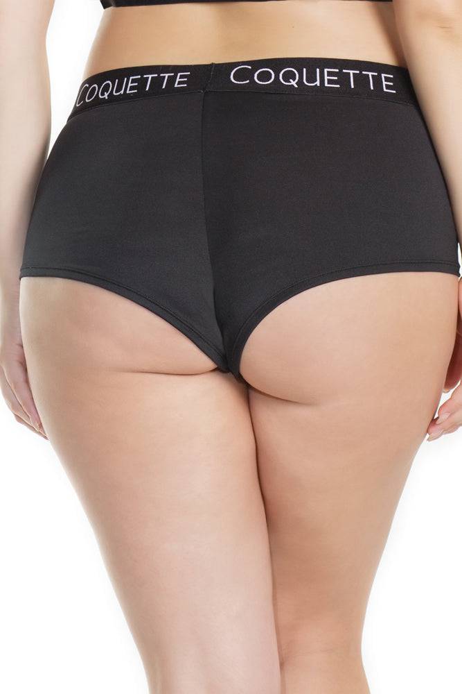 Coquette - 7213X - Booty Short - Black - OS/XL - Stag Shop