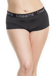 Coquette - 7213X - Booty Short - Black - OS/XL - Stag Shop