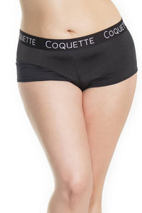 Thumbnail for Coquette - 7213X - Booty Short - Black - OS/XL - Stag Shop