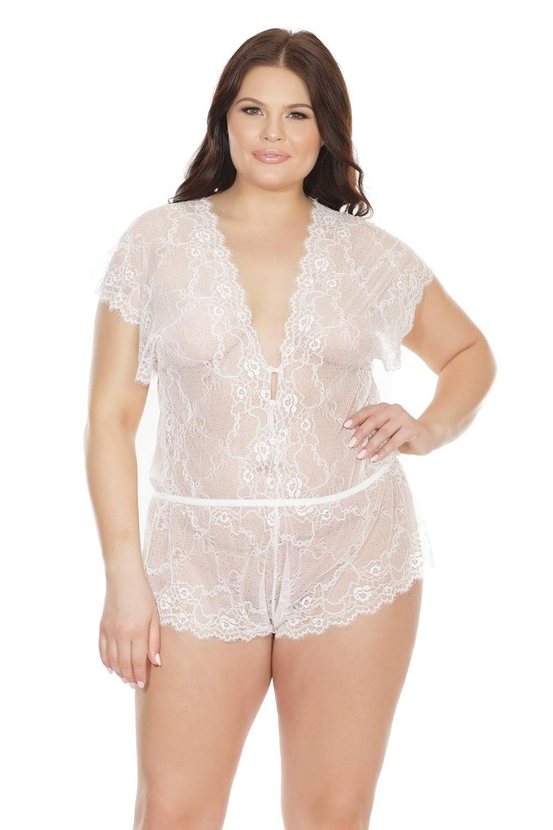 Coquette - 7219X - Lace Romper - OSXL - Stag Shop