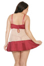 Coquette - 7222 - Babydoll & G-String Set - Merlot - Stag Shop