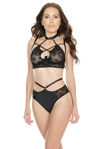 Coquette - 7228 - Bra & Panty Set - Black - Stag Shop