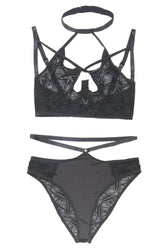 Coquette - 7228 - Bra & Panty Set - Black - Stag Shop