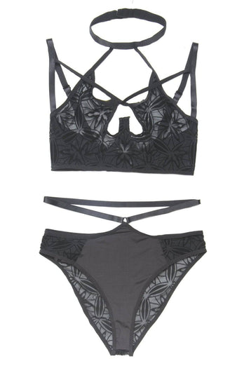 Coquette - 7228 - Bra & Panty Set - Black - Stag Shop
