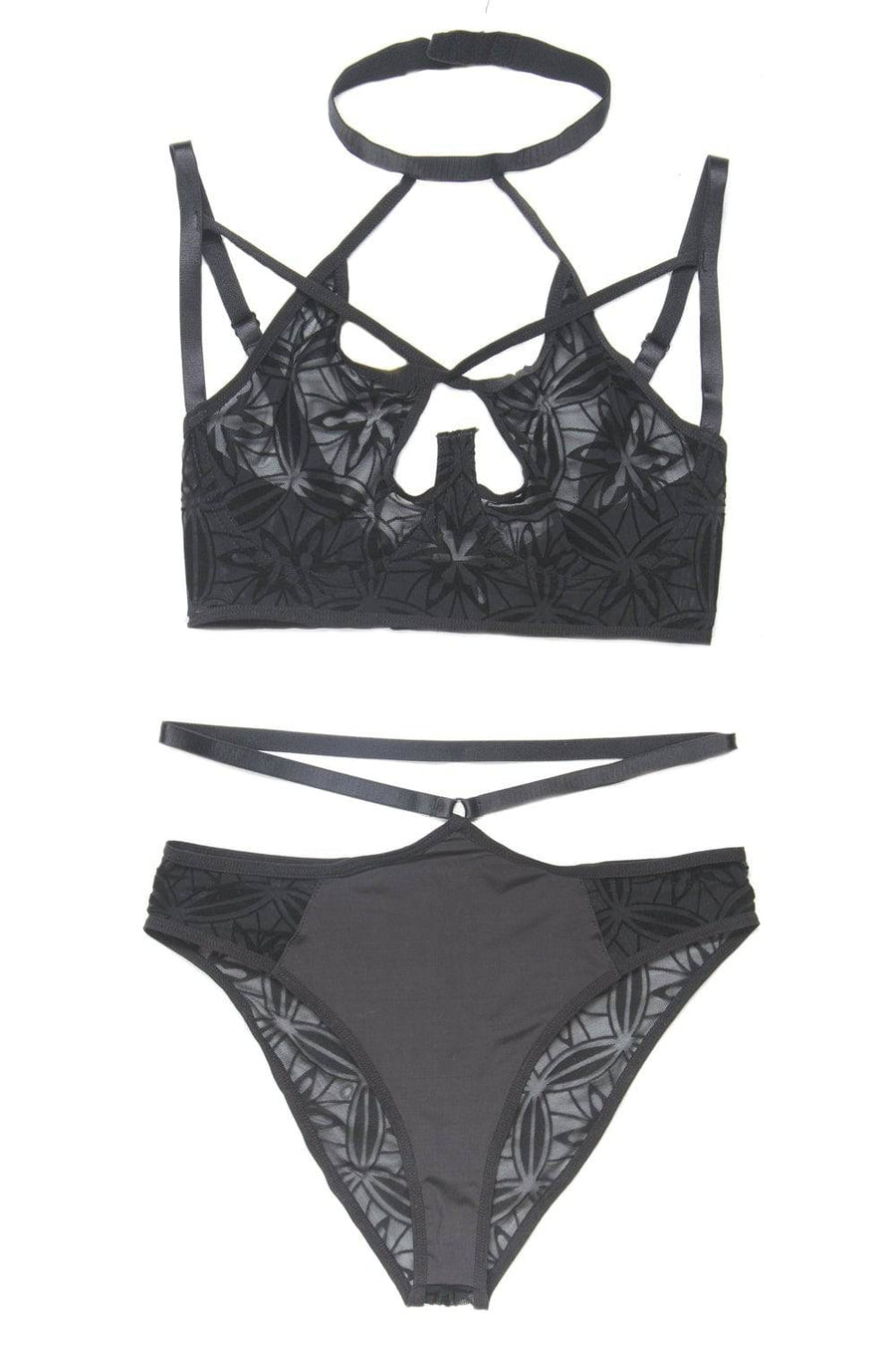 Coquette - 7228 - Bra & Panty Set - Black - Stag Shop